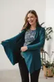 Tehotenský zavinovací kardigán Emerald