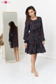 Tehotenské šaty na dojčenie, dl.rukáv, Lovely Dress Navy