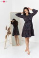 Tehotenské šaty na dojčenie, dl.rukáv, Lovely Dress Navy