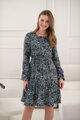 Tehotenské šaty na dojčenie, dl.rukáv, Lovely Dress Ocean Print