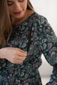 Tehotenské šaty na dojčenie, dl.rukáv, Lovely Dress Ocean Print
