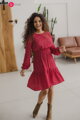 Tehotenské šaty na dojčenie, dl.rukáv, Lovely Dress Red