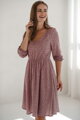 Tehotenské šaty na dojčenie Lovely Dresss, Lilac with dots