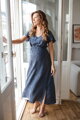 Tehotenské šaty na dojčenie Lovely Dress Long Navy
