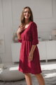 Tehotenské šaty na dojčenie Lovely Dress, Red with Dots