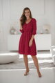 Tehotenské šaty na dojčenie Lovely Dress, Red with Dots