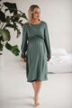 Tehotenské šaty na dojčenie, dl.rukáv, Lovely Midi Dress Mint