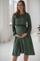 Tehotenské šaty na dojčenie, dl.rukáv, Lovely Midi Dress Mint