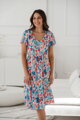 Tehotenské šaty na dojčenie Lovely Midi Dress Light Paisley SS