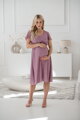 Tehotenské šaty na dojčenie Lovely Midi Dress Lilac SS