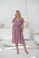 Tehotenské šaty na dojčenie Lovely Midi Dress Lilac SS