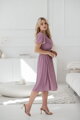 Tehotenské šaty na dojčenie Lovely Midi Dress Lilac SS