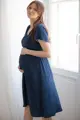 Tehotenské šaty na dojčenie Lovely Midi Dress Navy SS