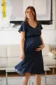 Tehotenské šaty na dojčenie Lovely Midi Dress Navy SS
