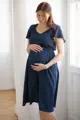 Tehotenské šaty na dojčenie Lovely Midi Dress Navy SS