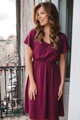 Tehotenské šaty na dojčenie Lovely Midi Dress Raspberry SS