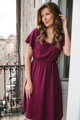 Tehotenské šaty na dojčenie Lovely Midi Dress Raspberry SS