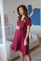 Tehotenské šaty na dojčenie Lovely Midi Dress Raspberry SS