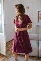Tehotenské šaty na dojčenie Lovely Midi Dress Raspberry SS