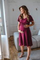 Tehotenské šaty na dojčenie Lovely Midi Dress Raspberry SS