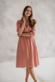 Tehotenské šaty na dojčenie, 3/4 rukáv, Lovely Midi Dress Herbal Rose