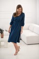 Tehotenské šaty na dojčenie, 3/4 rukáv, Lovely Midi Dress Navy