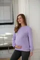 Tehotenská a dojčiaca oversized mikina Milk It Easy Lila