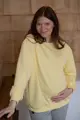 Tehotenská a dojčiaca oversized mikina Milk It Easy Yellow