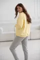 Tehotenská a dojčiaca oversized mikina Milk It Easy Yellow