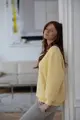Tehotenská a dojčiaca oversized mikina Milk It Easy Yellow