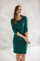 Šaty na dojčenie Milky Dress 3/4 Bottle Green
