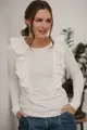 Tričko, blúzka na dojčenie Milky Waves Creme, dl.rukáv