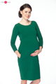 Tehotenské šaty na dojčenie Milky Way Dress 7/8 Bottle Green