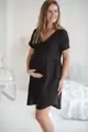 Nočná košeľa na dojčenie Aurora Black