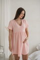 Tehotenská mušelínová nočná košeľa Aurora Sweet Pink
