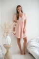 Tehotenská mušelínová nočná košeľa Aurora Sweet Pink