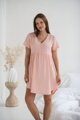 Tehotenská mušelínová nočná košeľa Aurora Sweet Pink