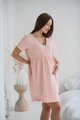 Tehotenská mušelínová nočná košeľa Aurora Sweet Pink