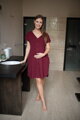 Nočná košeľa na dojčenie Born of Love Burgundy