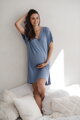 Bambusová nočná košeľa na dojčenie Moon Blue