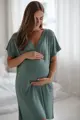 Bambusová nočná košeľa na dojčenie Moon Eucalyptus