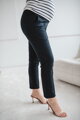Tehotenské elegantné nohavice GraceFit Mama Navy