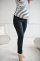 Tehotenské elegantné nohavice GraceFit Mama Navy