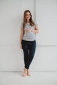 Tehotenské elegantné nohavice GraceFit Mama Navy