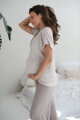 Dlhé bambusové pyžamové nohavice Moon Beige