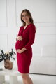 Tehotenské šaty na dojčenie Grow with Me, Burgundy