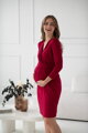 Tehotenské šaty na dojčenie Grow with Me, Burgundy