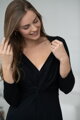 Tehotenské šaty na dojčenie Loop Dress 7/8 Black