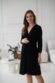 Tehotenské šaty na dojčenie Loop Dress 7/8 Black