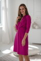 Tehotenské šaty na dojčenie Loop Dress 7/8 Fuchsia